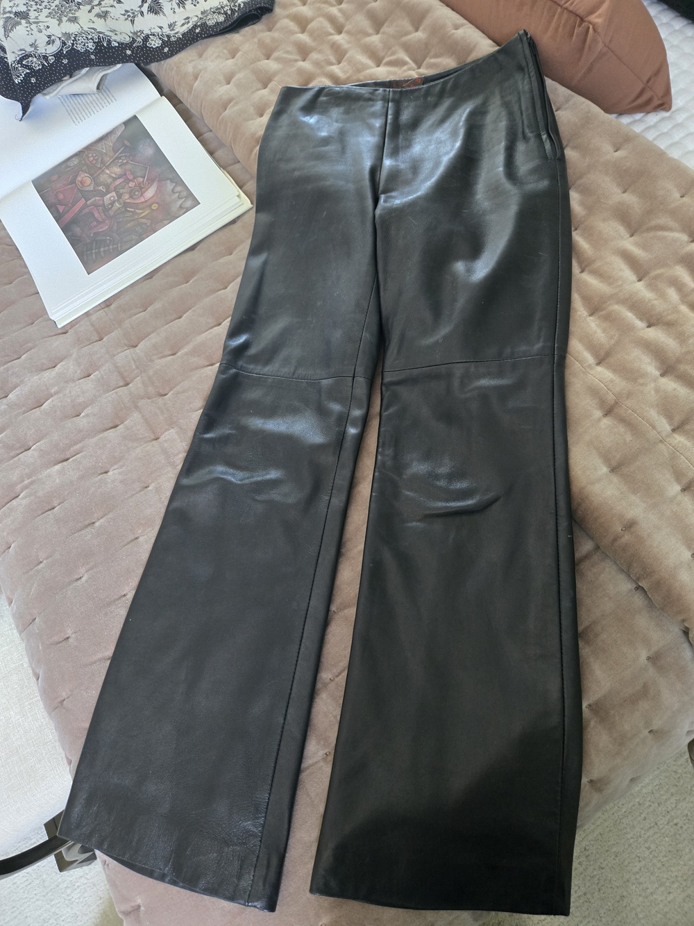 Danier Woman Bootleg Leather Pants